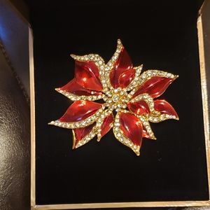 Poinsettia Pin